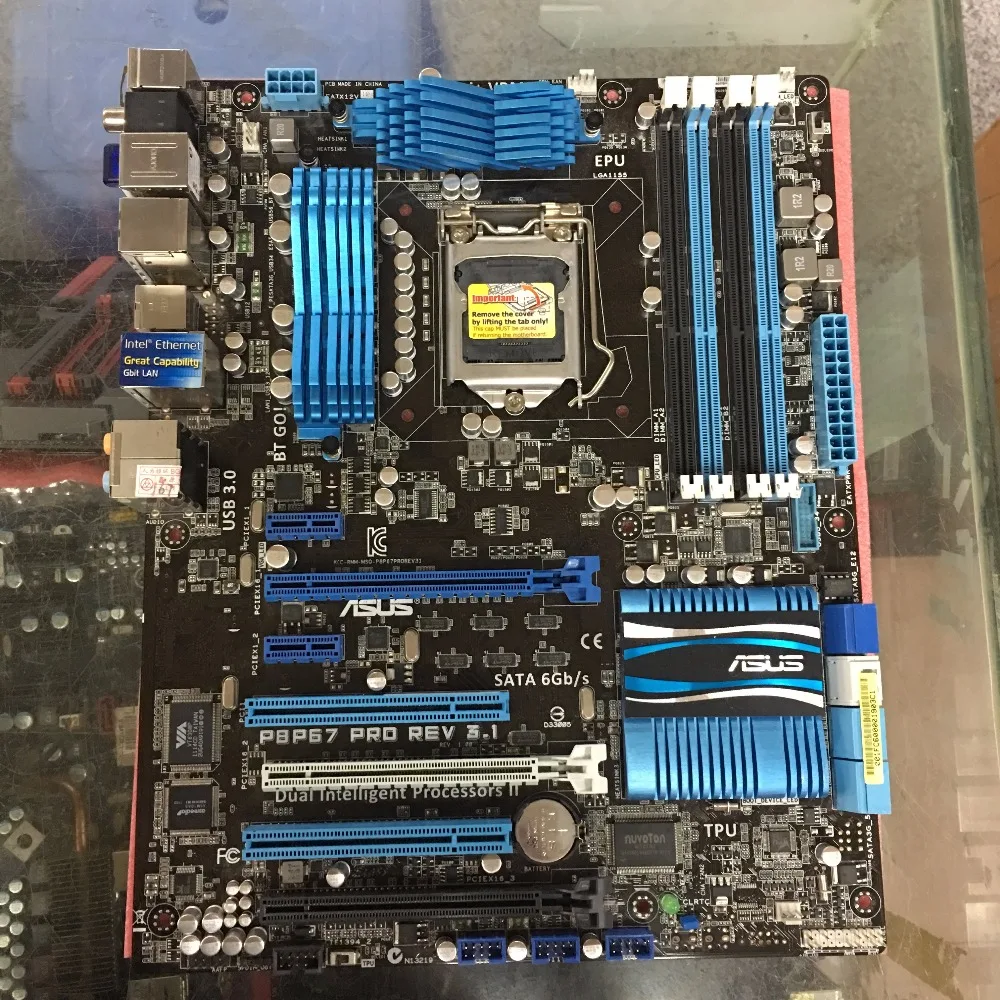 Оригинальная материнская плата ASUS P8P67 PRO REV3.1 LGA 1155 DDR3 32 Гб USB3.0 для I3 I5 I7 P67