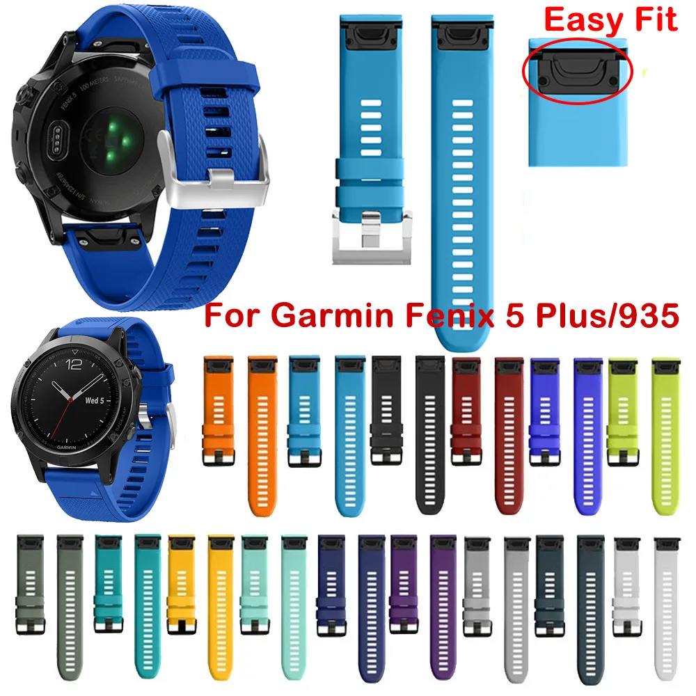 Soft Silicone Replacement wristband Band bracelet strap Quick Release easyfit for Garmin Fenix 5Plus Forerunner 935 Smart Watch |