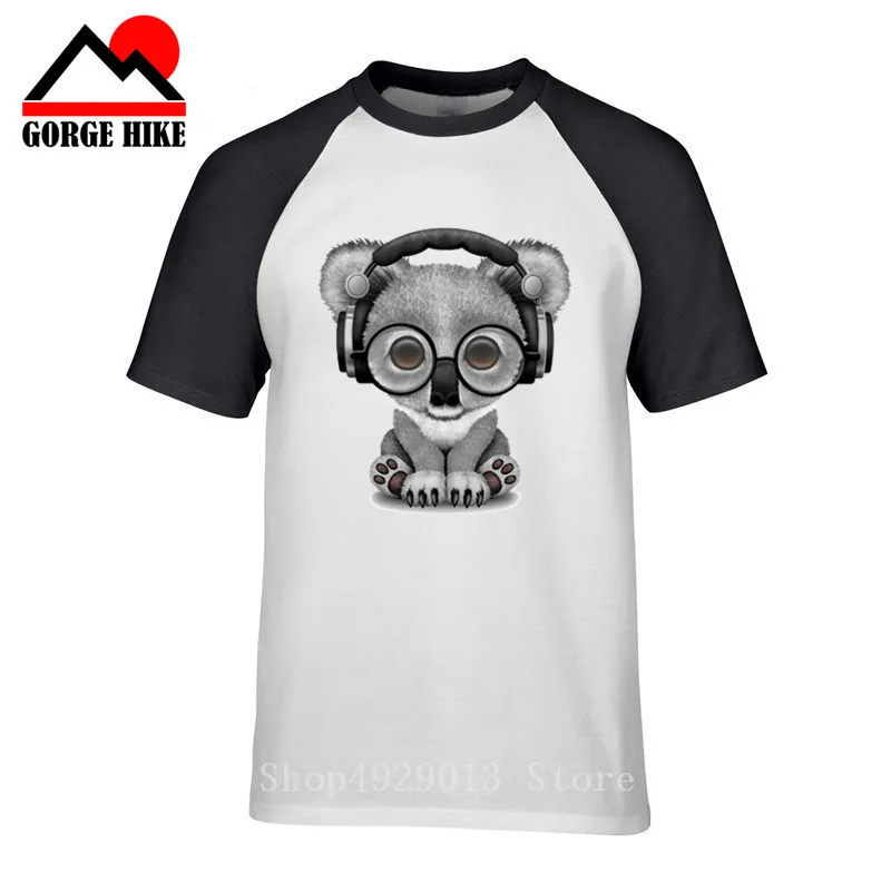 Милая детская футболка Koala Bear Dj с наушниками музыкальная австралийская