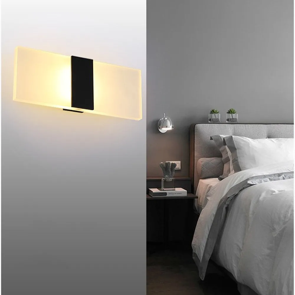 SuperNight 3W 6W AC Acrylic LED Wall Lamp Living Room Bedroom Corridor Stairs Bedside Lamp Decorative for Home Hotel Night Light (6)