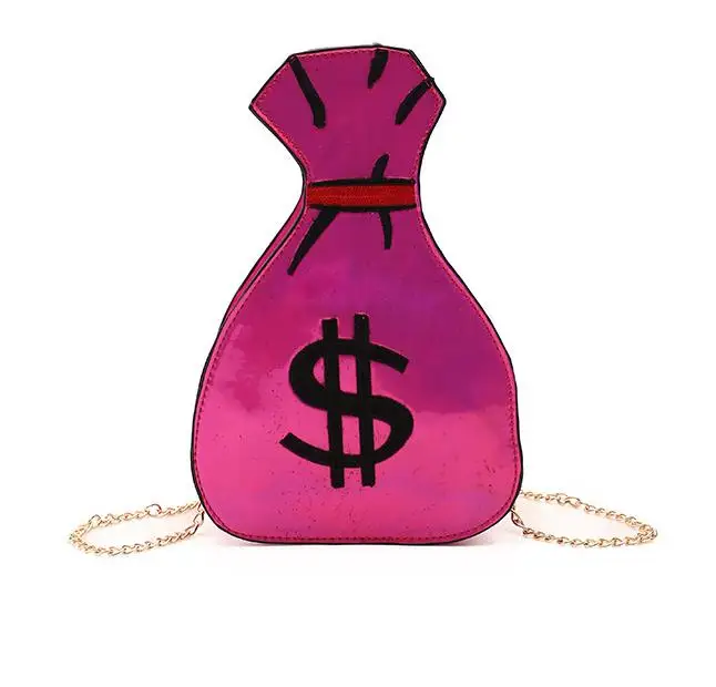 Дизайн креативная вышивка лазерный Кошелек Форма дамская сумка на плечо с цепью подвеска на сумку Кроссбоди сумка-мессенджер, сумка - Цвет: Лаванда