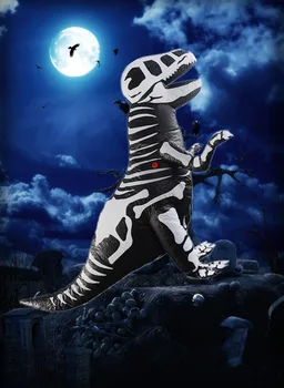

Tyrannosaurus rex Cosplay Inflatable Suit Costume Halloween Stage Doll clothing Party Collection Props Kid Gift Drop Ship