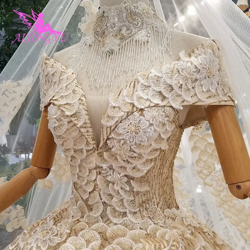 AIJINGYU Widding платья винтажные плюс размер настоящая фотография Сингапур с новейшим