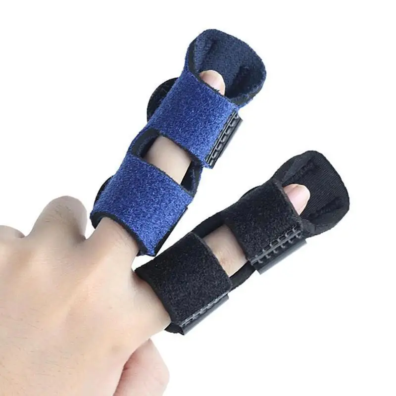 

1Pcs Pain Relief Aluminium Finger Splint Fracture Protection Brace Corrector Support With Adjustable Tape Bandage