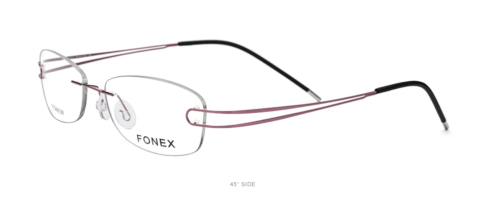 Титан сплава очки без оправы Для женщин Сверхлегкий очки для близорукости оптические оправы для очков женские бескаркасные очки