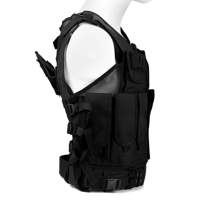 Gilet tactique Molle Airsoft, Camouflage SWAT Police militaire, Combat Paintball chasse, gilet d'assaut – Image 6