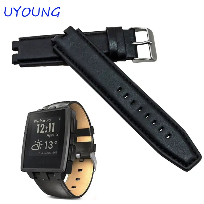 pebble steel watch band