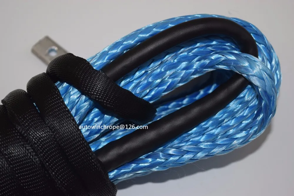 الأزرق 8 ملليمتر * 30 متر 4x4 suv الطرق الوعرة سيارة الاصطناعية ونش كابل ، قارب ونش حبل ، حبل البلازما