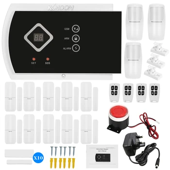 

KKmoon Wireless Auto-dial GSM SMS Alarm Security System PIR Motion Sensor Wired Siren Kit Home Burglar Security Alarm System