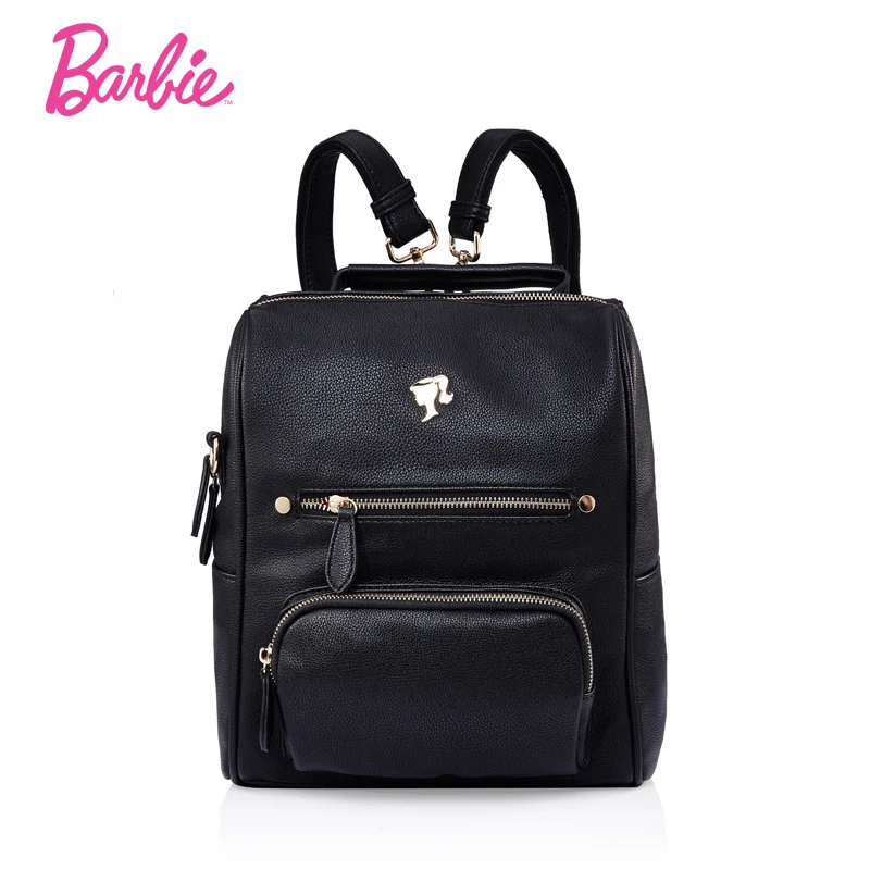 Barbie Women backBags Summer girls black backpack Student Bag Fashion Trend Brief Bag For Ladies big