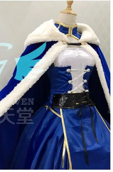 Artoria Pendragon Saber Косплей Fate grand order Stay Night UBW Zero карнавальный костюм плащ наряд на