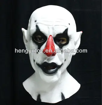 

2018 Hot Selling Realistic Eco-friendly Cold face clown Latex Mask For Halloween Cosplay Party