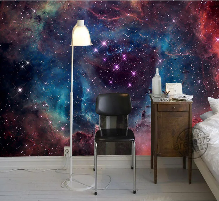 Us 17 54 35 Off Gorgeous Galaxy Wallpaper Nebula Photo Wallpaper Custom 3d Wall Murals Children Bedroom Shop Art Wedding Room Decor Starry Night In