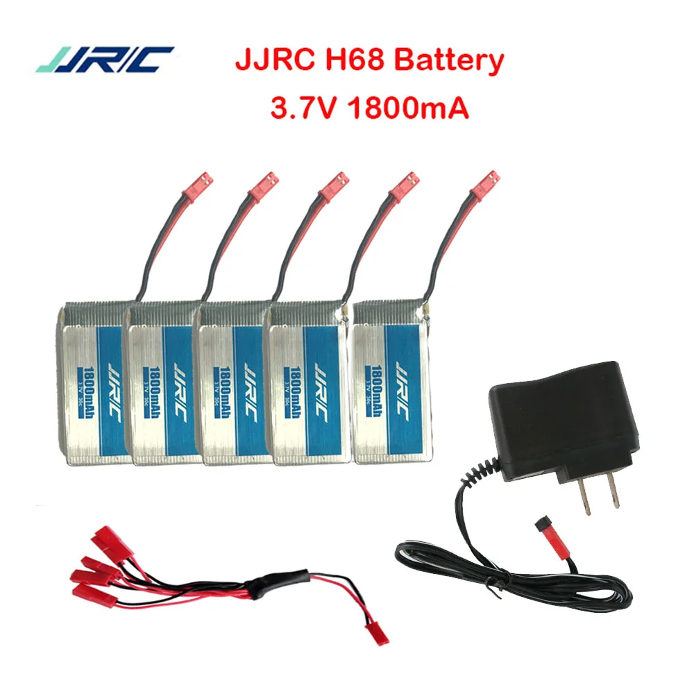 JJRC H68 Радиоуправляемый Дрон 3,7 в 1800 мАч батарея для JJRC H68 Запчасти Аксессуары для вертолета общие 5 в 1 линия