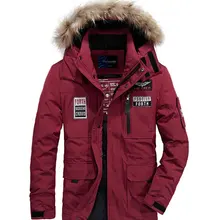 Новинка, мужские зимние повседневные теплые пальто, 90% белый утиный пух, парки, воротник из искусственного меха, одноцветные, высокое качество, мужские куртки, пальто