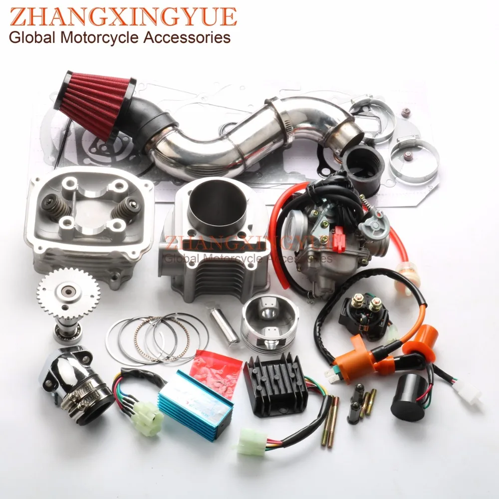 

200cc Non EGR Big Bore Kit Performance AC CDI Refit Air Filter A11 Cam for GY6 150cc 157QMJ 63mm Chinese Scooter 4T