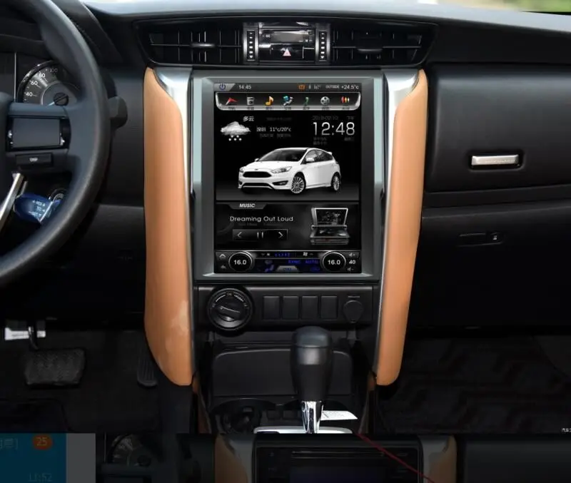 Otojeta Vertical 12 1 inch Android 6 0 car dvd player for toyota fortuner 2016 gps