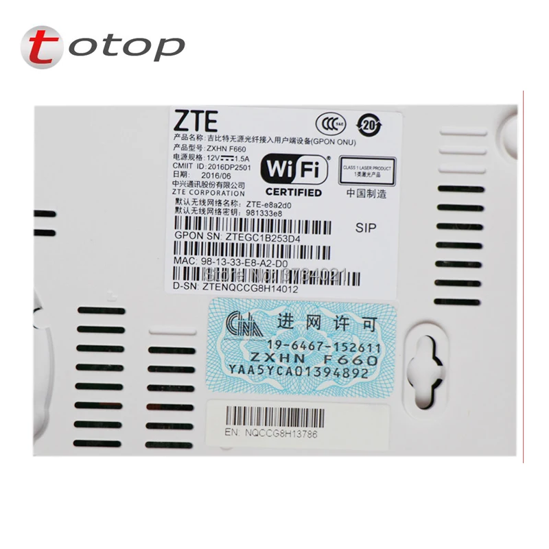 Zte f660 GPON ONU с 1GE + 3FE порт 1 речевые порты WI FI ONT zte в мобильном телефоне|Оптоволоконное