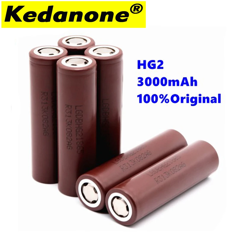 100% Новый оригинальный HG2 18650 3000 мАч аккумулятор 18650HG2 3 6 в разряд 20 А