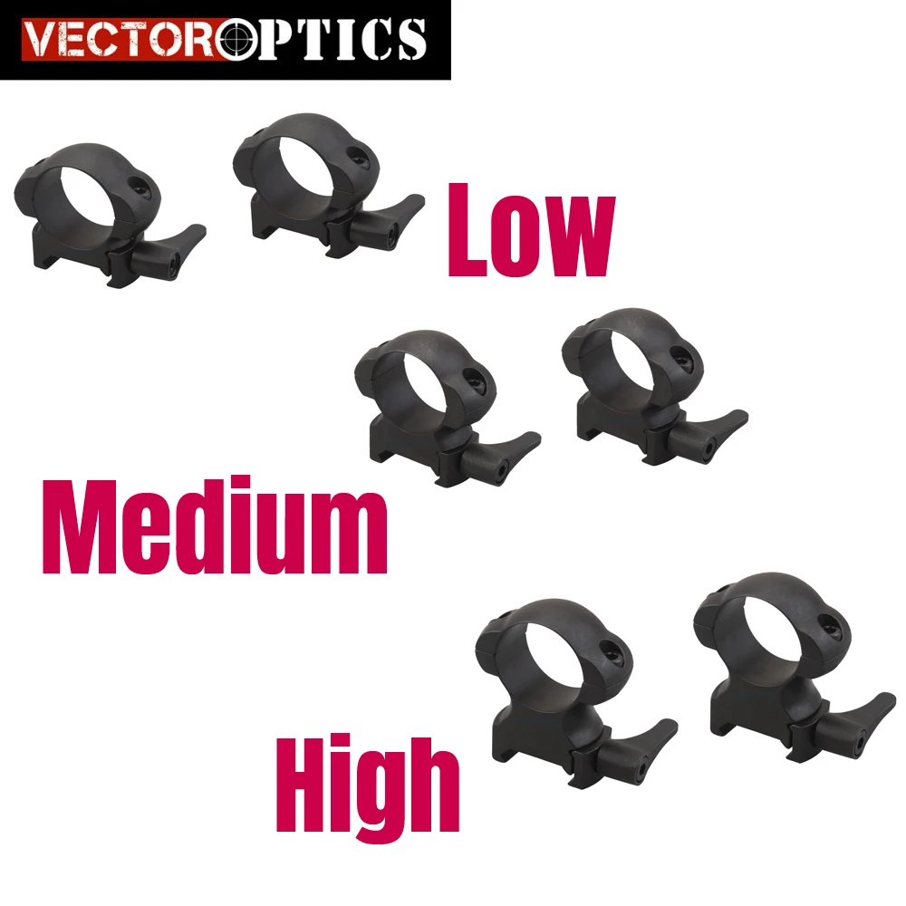 Vector Optics Low Medium High Profile Quick Detach Qd 25.4mm 1 Inch