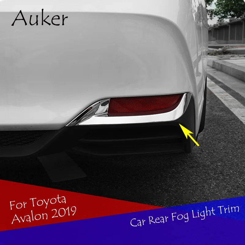 

Car Rear Fog Light Lamp Eyebrow Trim Sticker Cover Car Styling Car Styling 2Pcs/Set For Toyota Avalon 2019