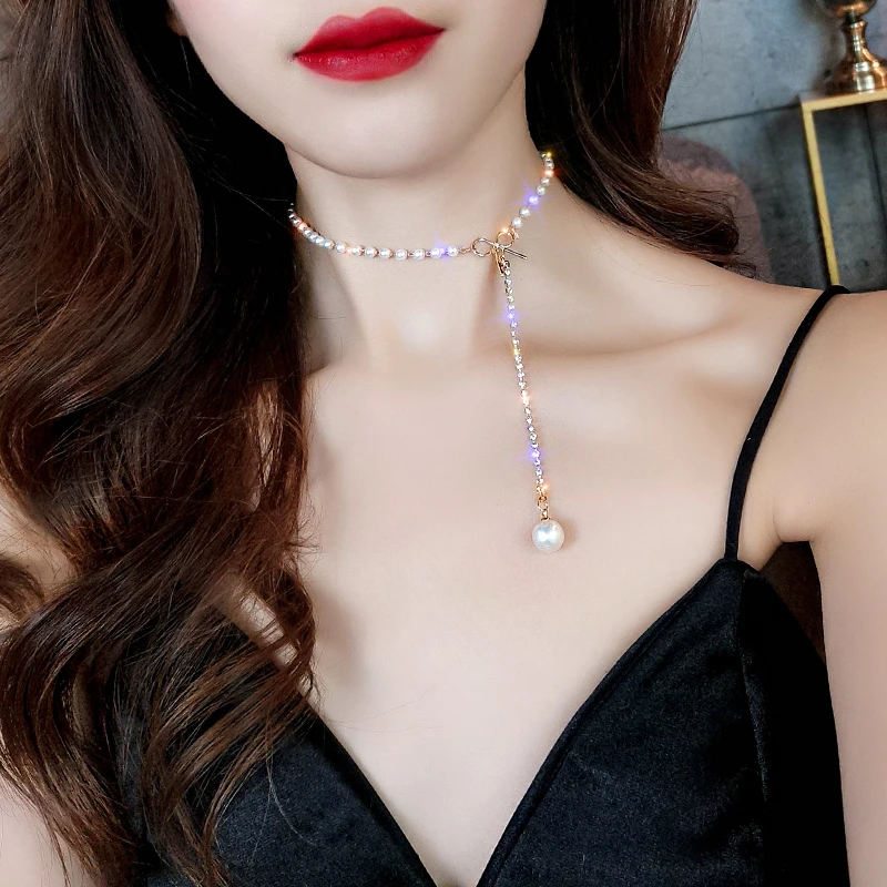 大门细蝴蝶结珍珠吊坠女气质4