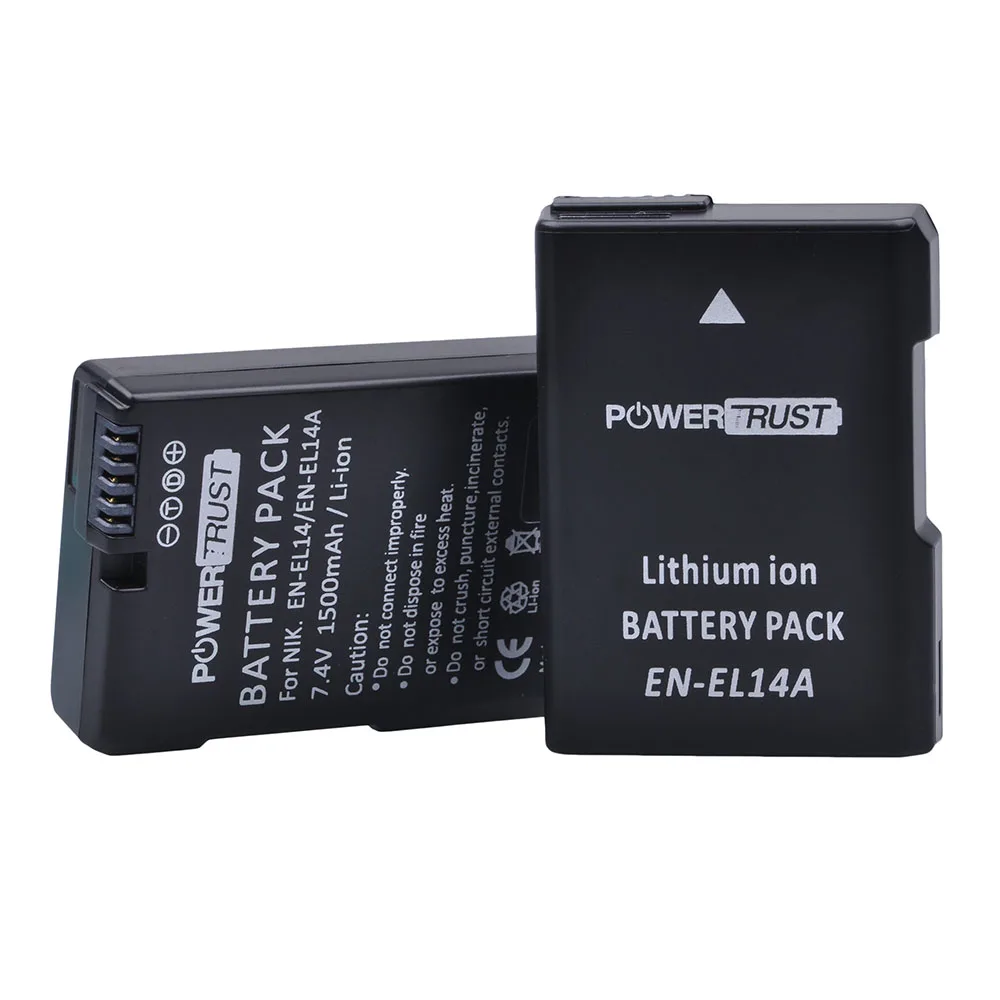 2 шт. EN-EL14 EN-EL14A Li-Ion Батарея+ ЖК-дисплей USB Dual Зарядное устройство для Nikon D3100 D3200 D3300 D3400 D3500 D5600 D5100 D5200 P7000