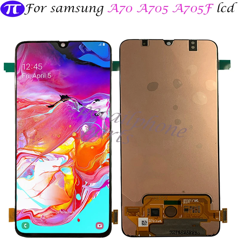 

Super AMOLED Lcd For Samsung Galaxy A70 A705 lcd display touch screen digitizer Assembly+Adhesive For Samsung A705F A705 LCD