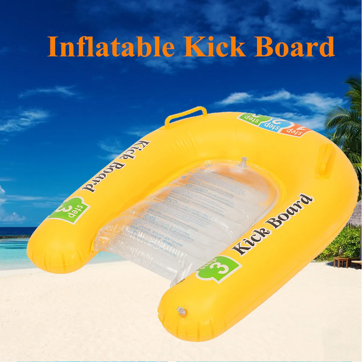 

Pool School Inflatable Kick Board Float Swimming Mat Baby Child Water Sports Raft Bed