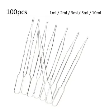 

100Pcs Plastic Transfer Essential Oil Resin Droppers Disposable Jewelry Tools