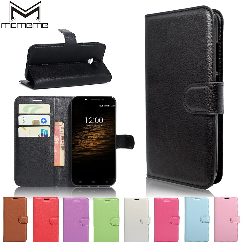 

MCMEME For Umi Rome X Case 5.5 inch Wallet PU Leather Back Cover Phone Case For Umi Rome X Case Flip Protective Cover Bag Skin
