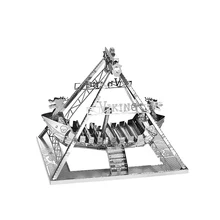 Nanyuan 3D Metal Puzzle Viking Recreation building Model DIY Laser Cut Assemble Jigsaw Toys Desktop decoration GIFT For Audit