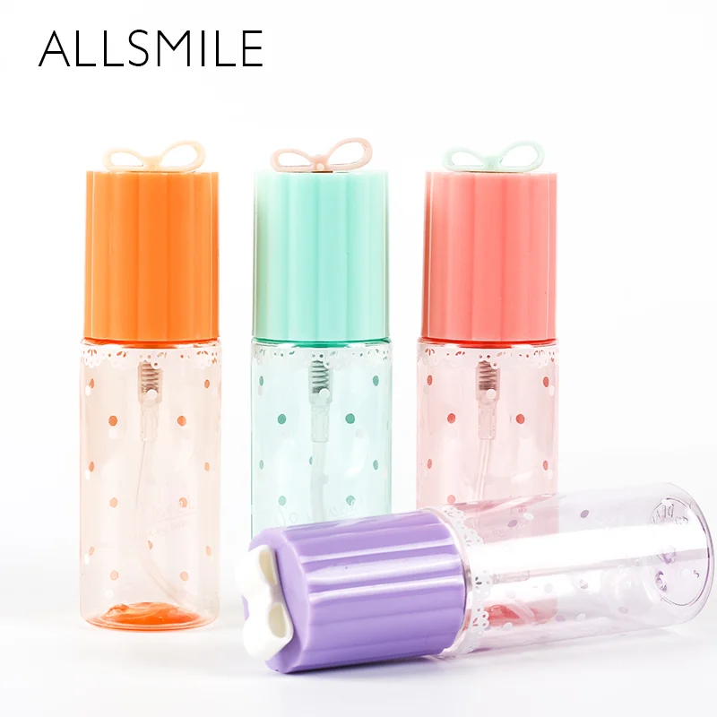 

ALLSMILE Empty Cosmetic Containers Perfume Atomizer Bottle Portable Travel Transparent Plastic Parfum Spray Refillable Bottle