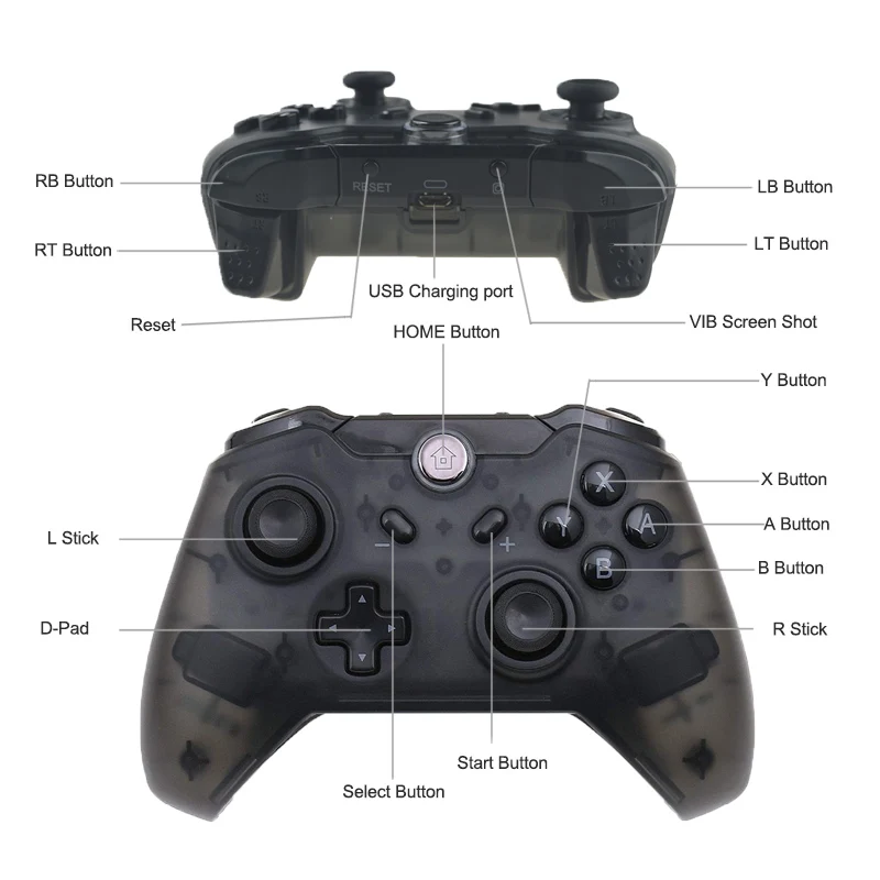 Bluetooth Wireless For Switch Pro Controller For NS Gamepad Joypad Remote for Nintend Switch Console Controle Joystick Bluetooth Wireless For Switch Pro Controller For NS Gamepad Joypad Remote for Nintend Switch Console Controle Joystick