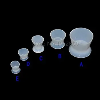 

10pcs Dental Flexible Silicone Rubber Mixing Cups Mixing Bowl Dappen Dish Bowls Clear Dental Lab Tools Products
