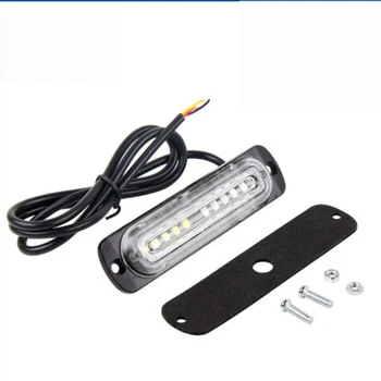 

4x Car LED Front Strobe Light Warning Light Truck Side Light Strobe Light White