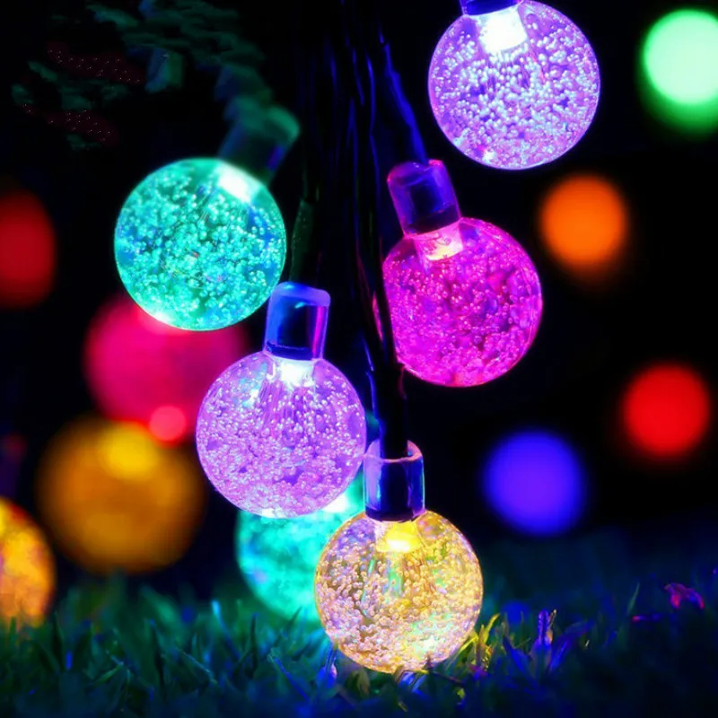 JSEX LED RGB Bubble Ball Lighting String Holiday Lighting Waterproof