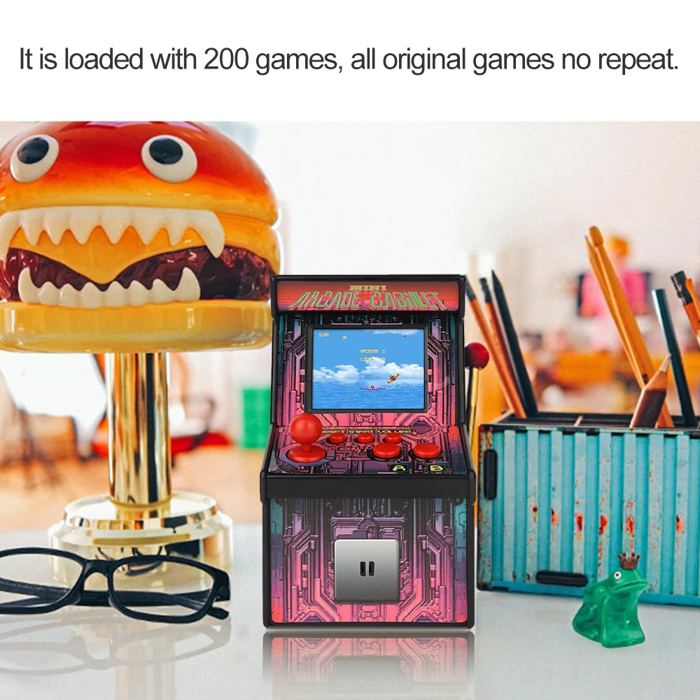 Best Gift for Kids Portable Handheld Gaming Console with 200 Classic Game Mini Arcade Games Retro Tiny Video Game Arcade Cabinet Best Gift for Kids Portable Handheld Gaming Console with 200 Classic Game Mini Arcade Games Retro Tiny Video Game Arcade Cabinet