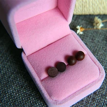 8 сезонов, модные женские серьги-гвоздики, натуральный деревянный шар, Круглый Стиль, креативные ювелирные изделия, Винтажные серьги, модный подарок, 1 пара