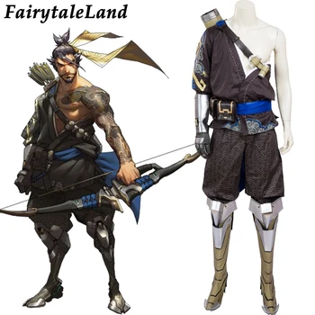 

halloween costume for men Popular game superhero costume Hanzo Shimada cosplay costume Japan Hanzo cosplay suit
