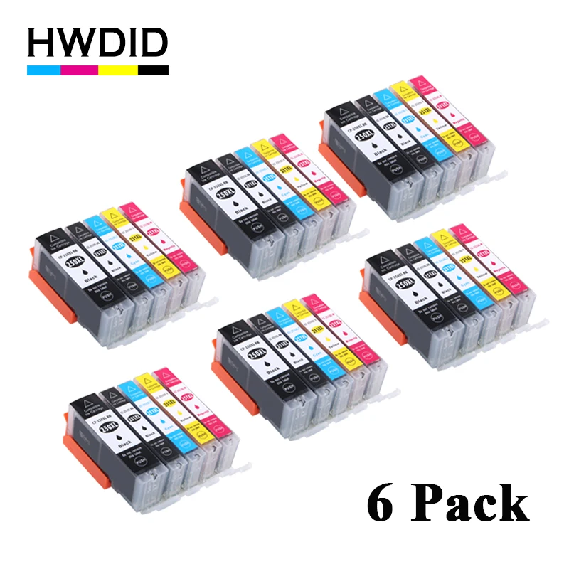 

HWDID PGI-250 pgi 250 cli 251 Ink Cartridge For Canon PIXMA IP7220 IP8720 MX922 MX722 MG5420 MG5422 MG5520 MG6320 MG6420 MG7120