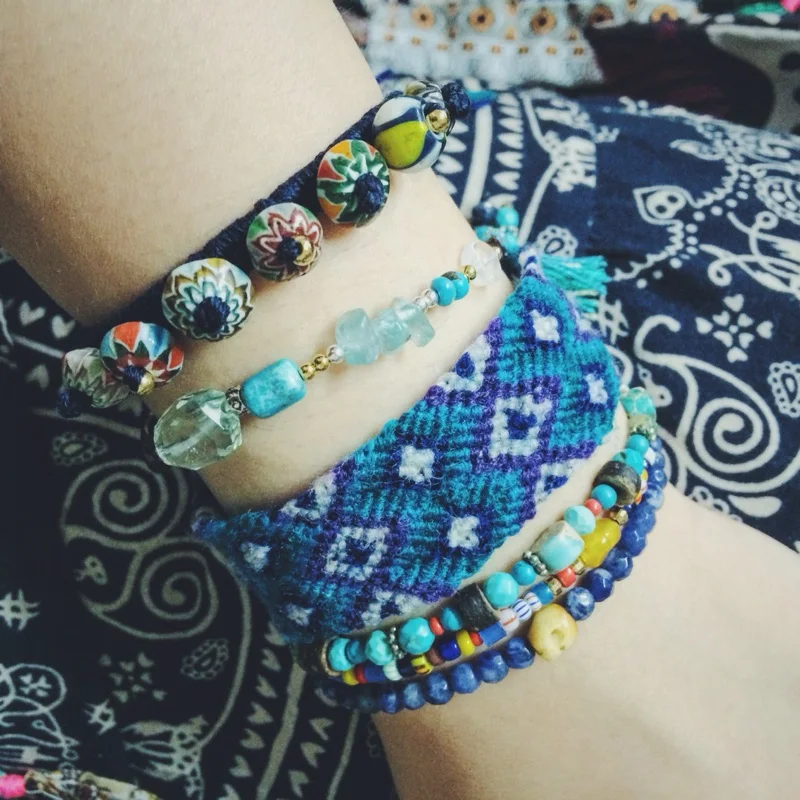 Reikinn-Lucky-Stone-Simple-Bracelet-3mm-Beads-Adjustable-Bracelet-Africa-Trade-Beewax-Beaded-Bohemia-Bracelets-Unisex (18)