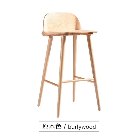 Барный стул, барная мебель табуре де бар твердый деревянный высокий стул модный минималистичный Современный барный стул chaise fauteuil 45*50*79 см Горячая