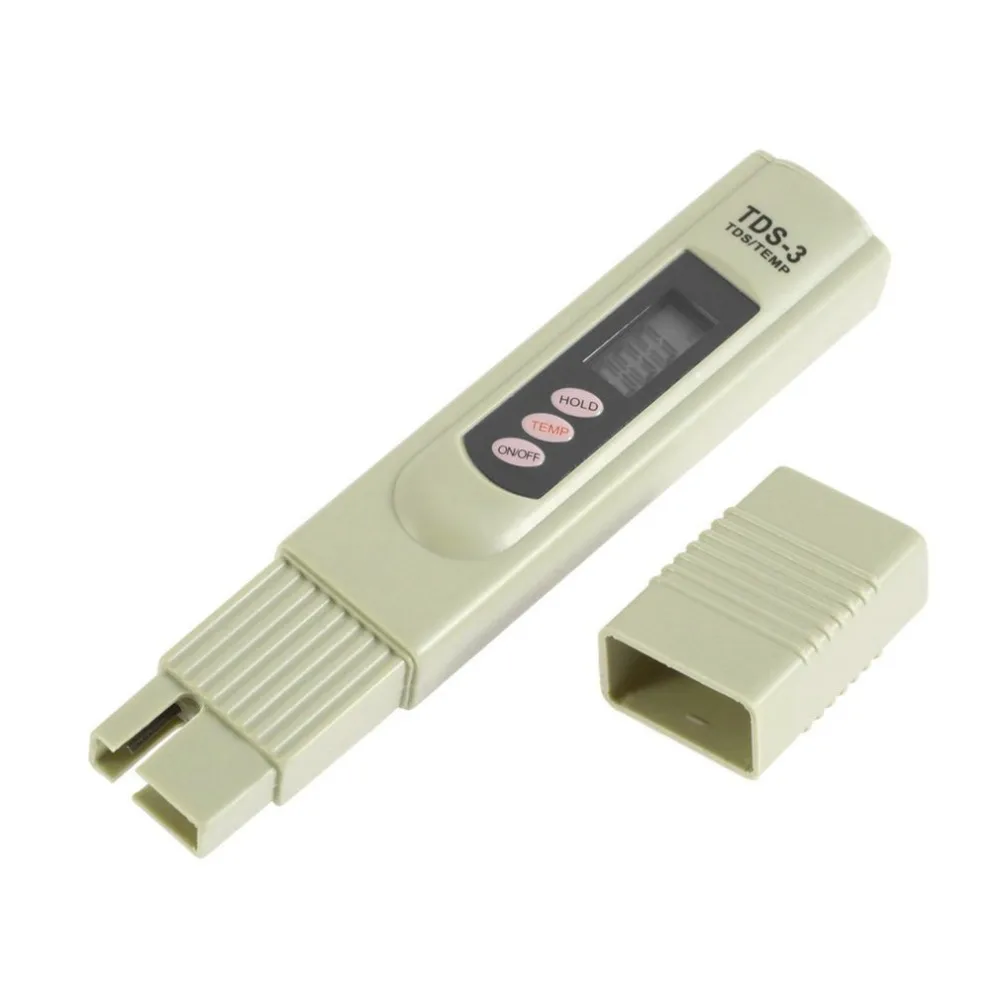 

LCD Digital TDS-3 TDS Meter Filter Pen Temp PPM Tester Stick Water Purity Tester PPM Temperature Pen No Backlight