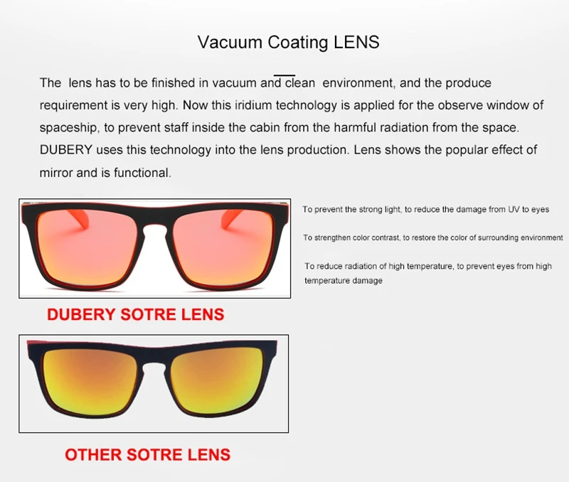 DUBERY Polarized Sunglasses Men Driver Sport Sun Glasses Brand Designer For Male Driving Fishing Goggles UV400 Oculos de YQ573