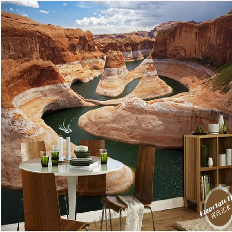 beibehang Customized large scale mural with magnificent wonders Grand