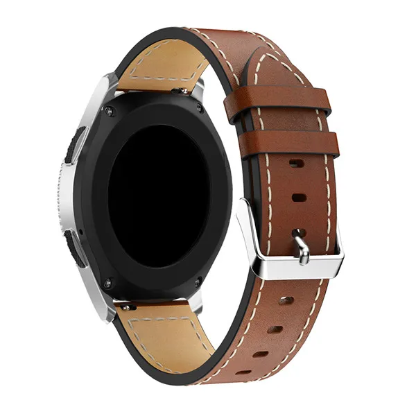 22mm Leather Replacement Watchband Classic Wrist Strap band For Samsung Galaxy Watch 46mm SM