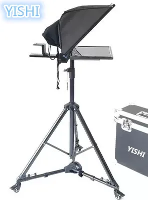 YiSHI 20 дюймов складной портативный микро-курсовый модератор надпись Session prompter Teleprompter с роликами