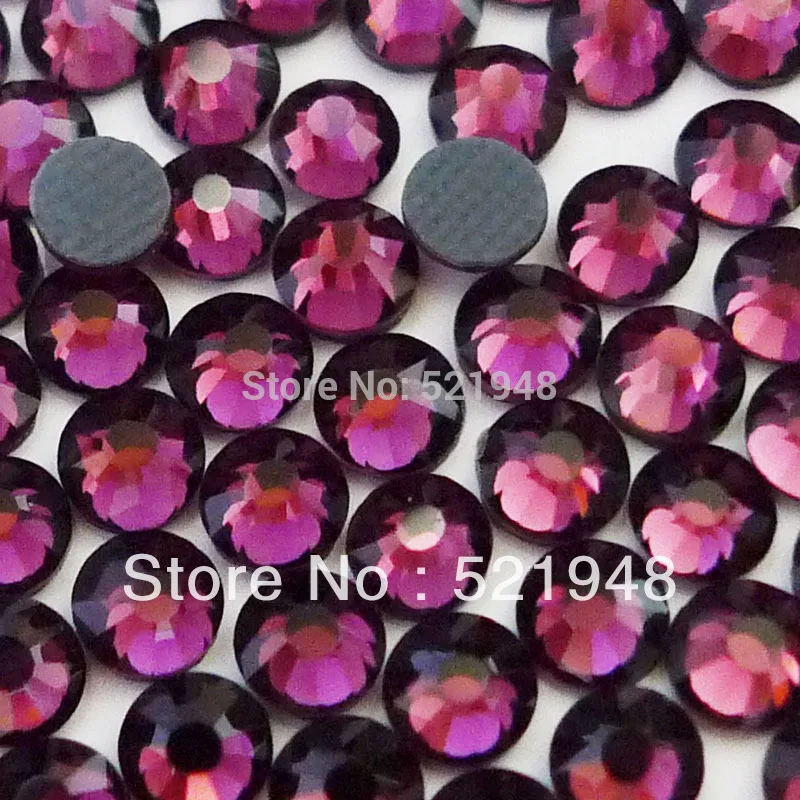 AAA Grade SS6(1.9~2.0mm) Amethyst DMC Hotfix Rhinestones with glue 288 pcs Hot Sale! | Дом и сад