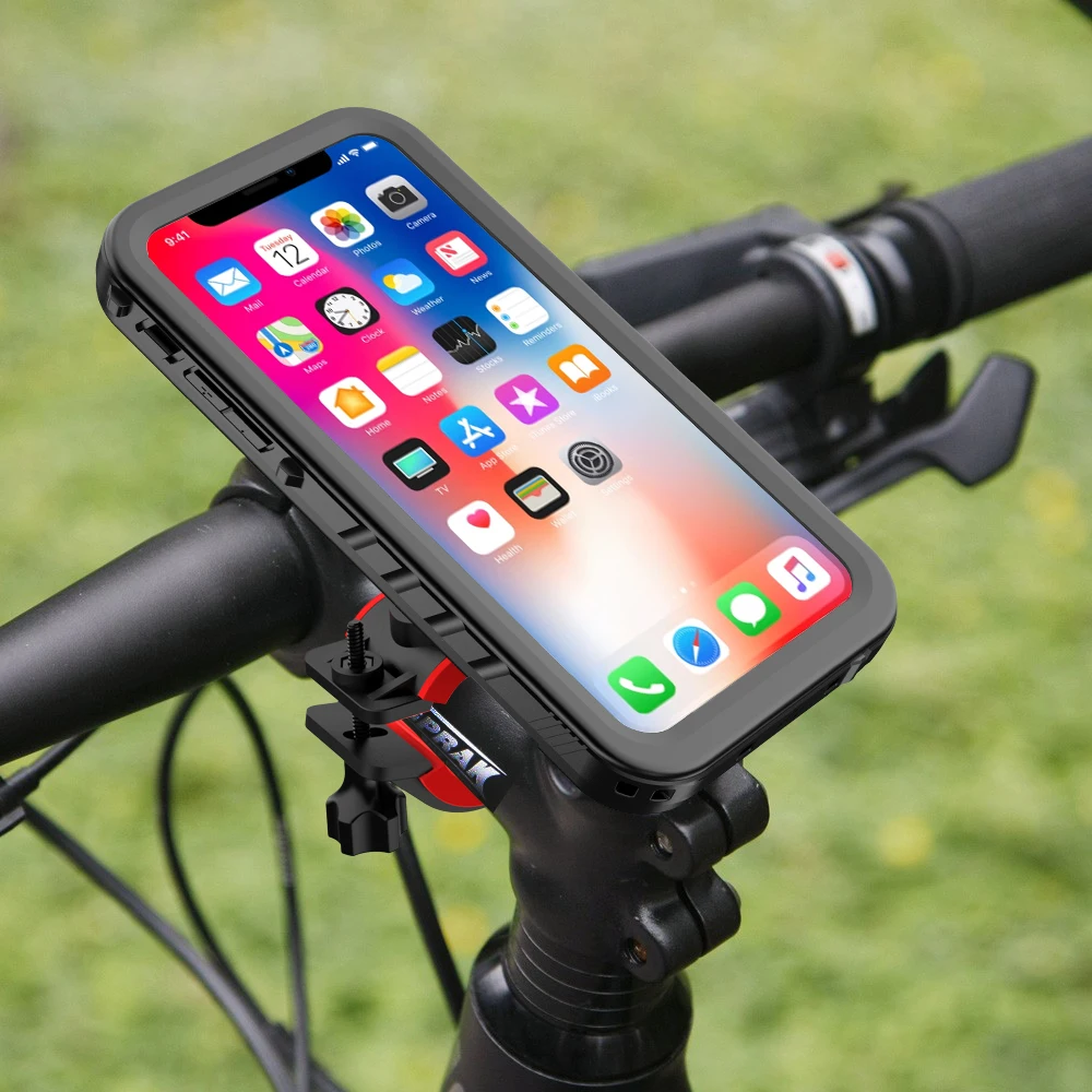 Для iPhone X XS противоударный чехол сумка 360 RotateBike держатель для телефона мотоцикл, руль с держателем для GPS колыбели велосипедный телефон подставка крепление